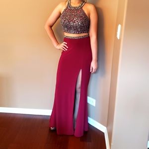 Burgundy Prom Dress
